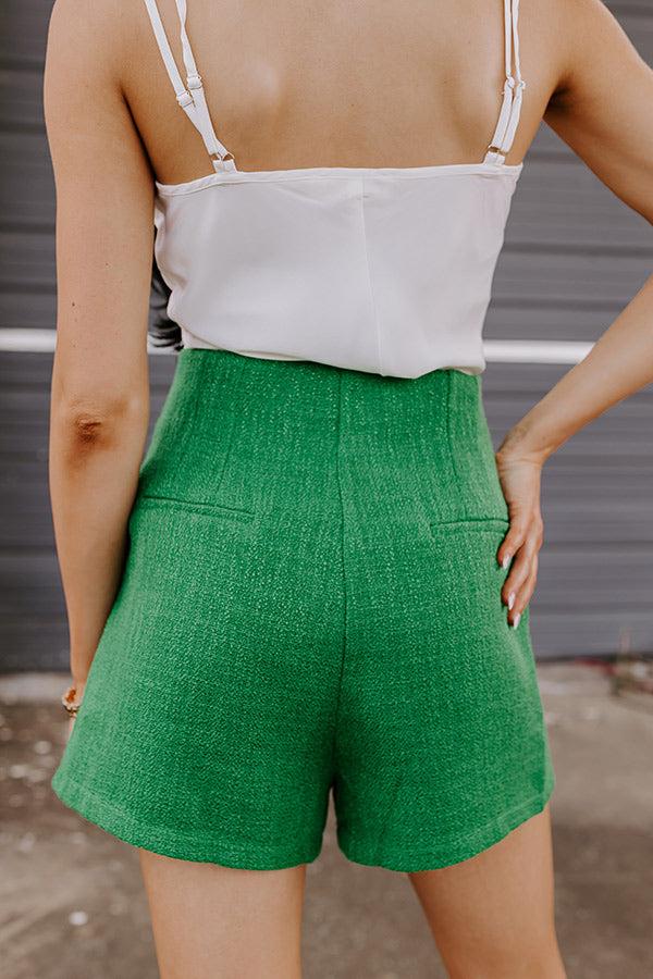 Joy To The World High Waist Tweed Shorts Product Image