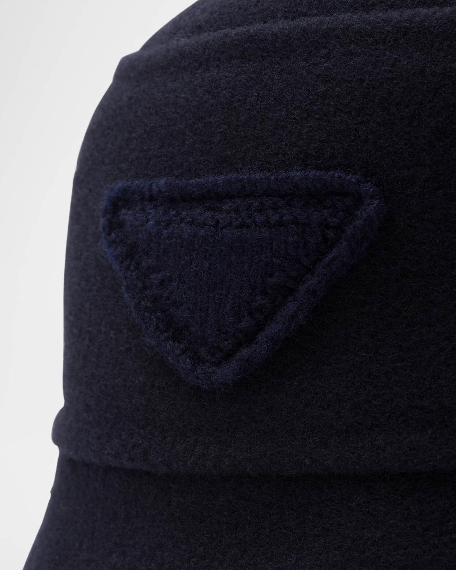 Knit Tirangle Velour Bucket Hat Product Image
