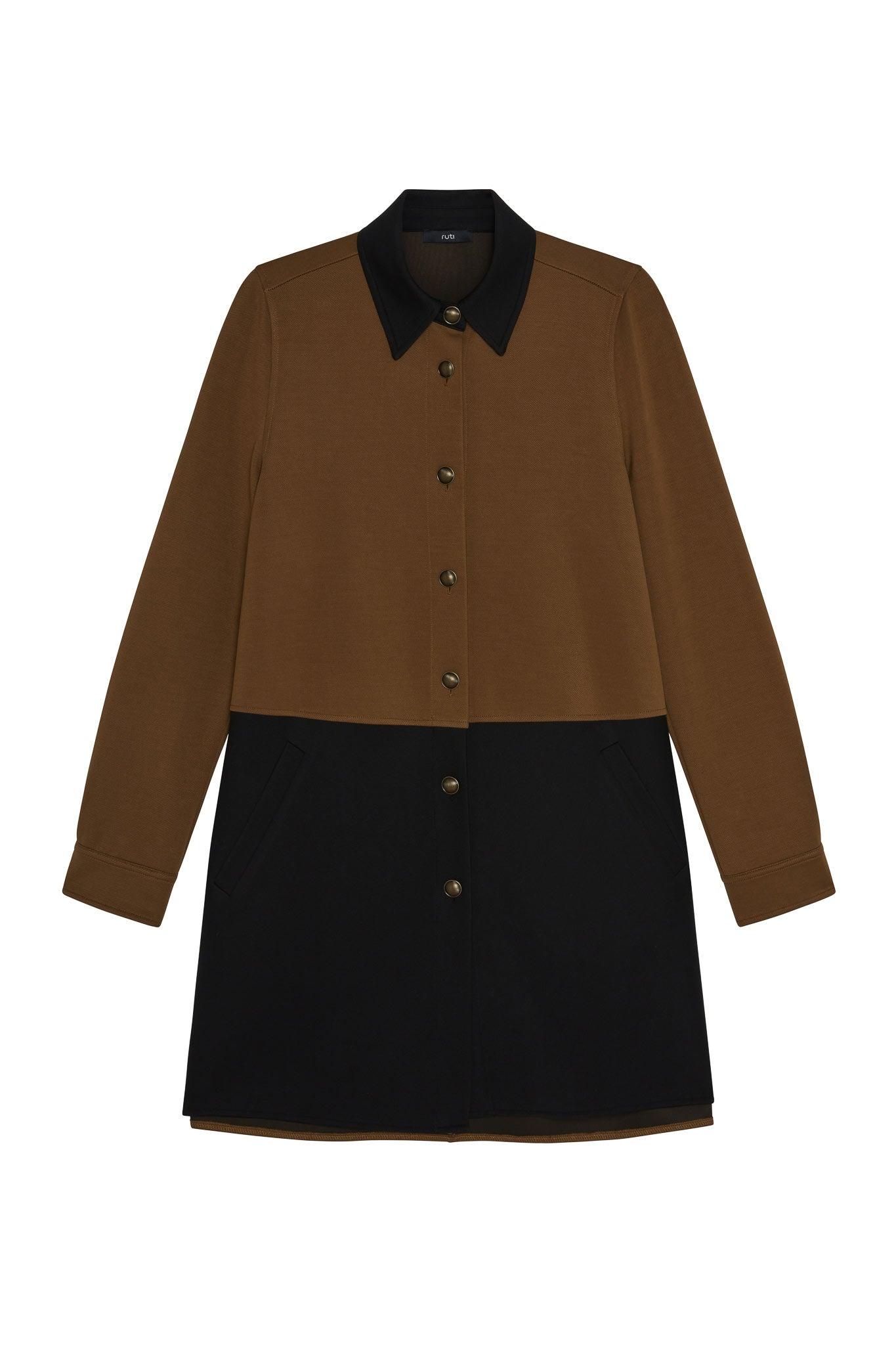 Easy Chic Button Down Colorblock Dress Product Image