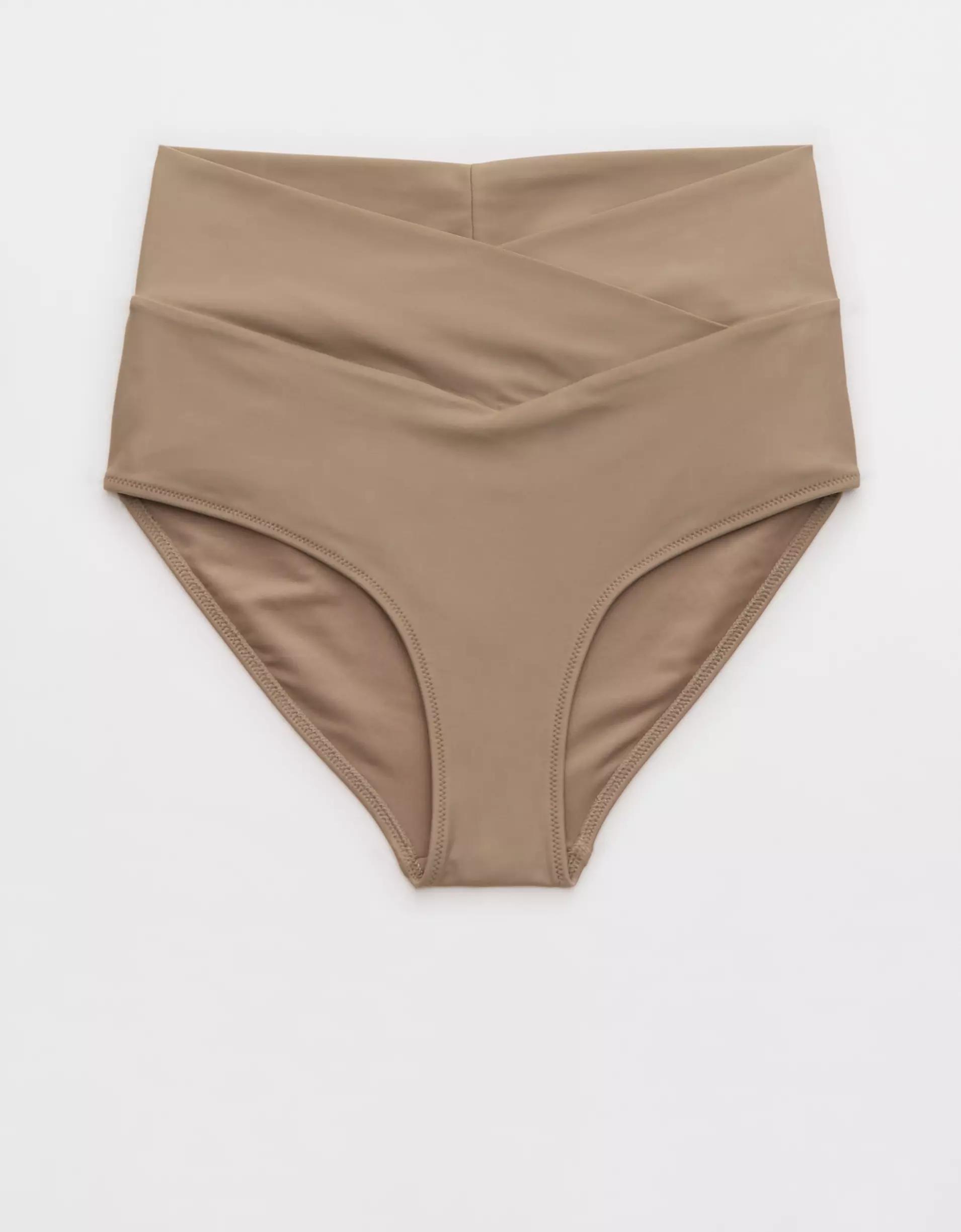 Aerie Crossover High Waisted Bikini Bottom Product Image