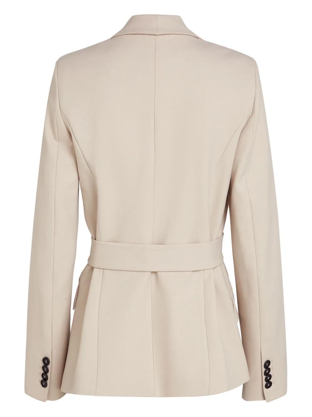belted draped blazer Product Image