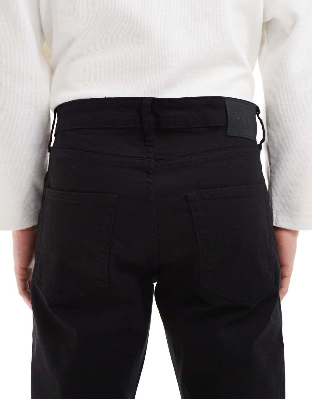 Calvin Klein Jeans dad jeans in black wash Product Image