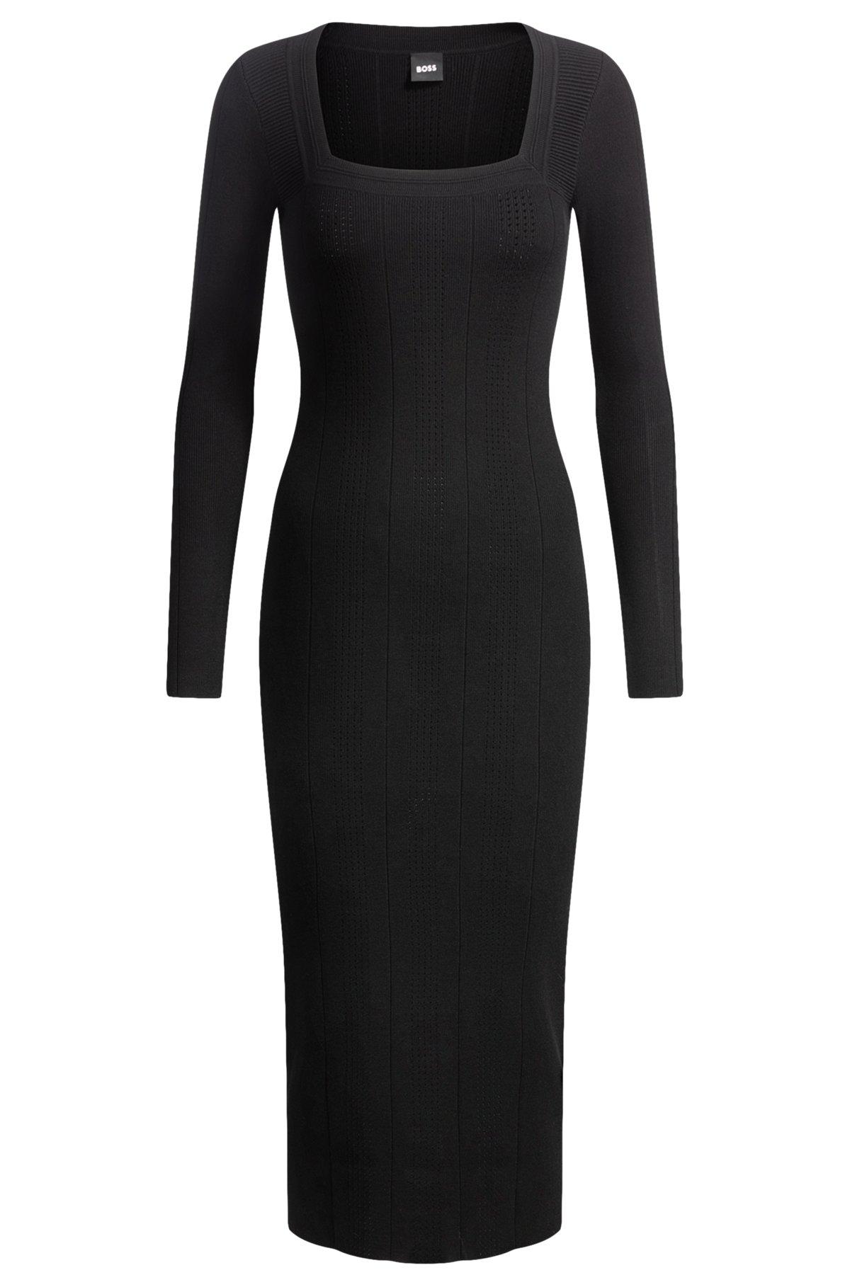 Knitted relaxed-fit dress with anti-bacterial finish Product Image