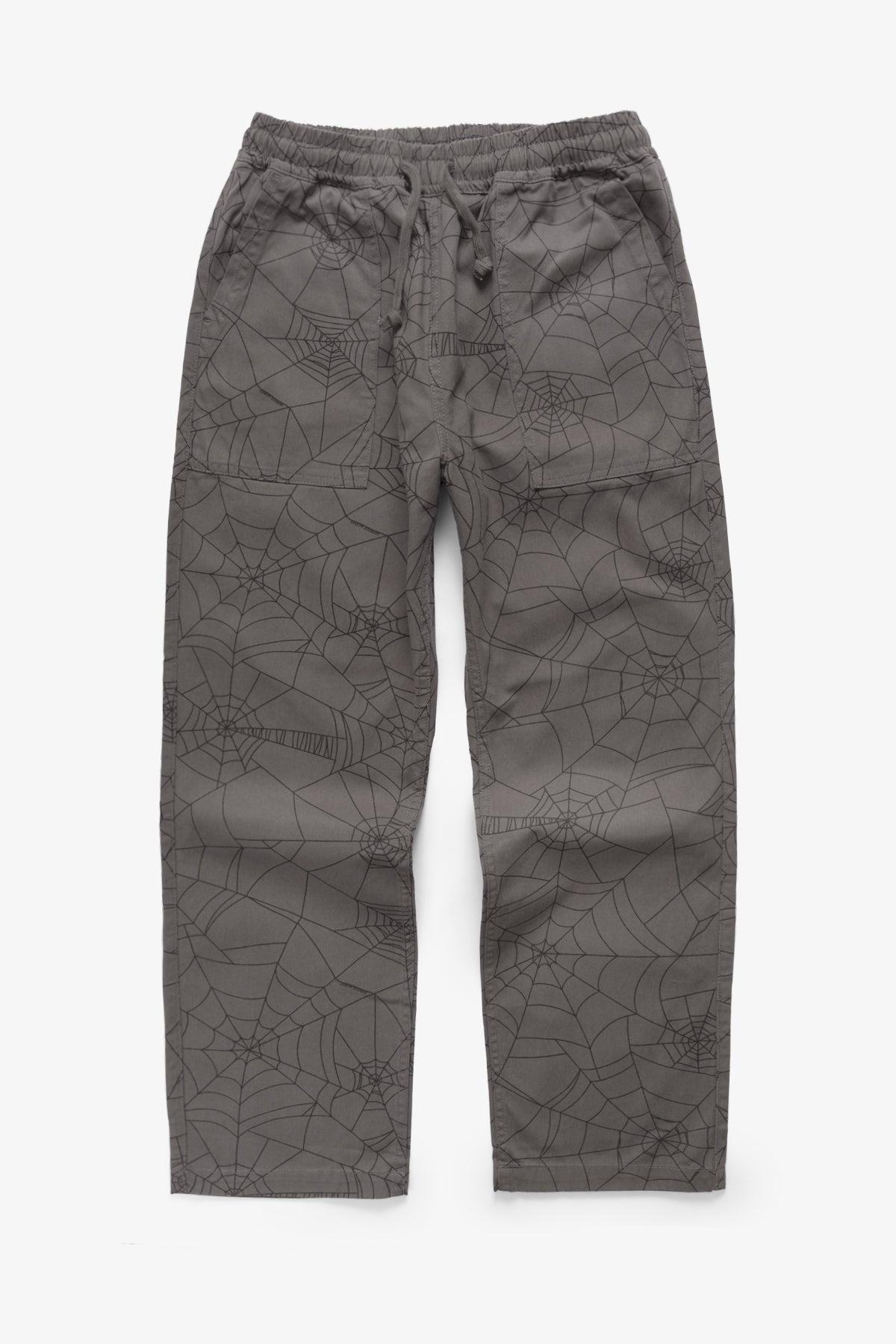 Patterned Chef Pants - Grey Web Product Image