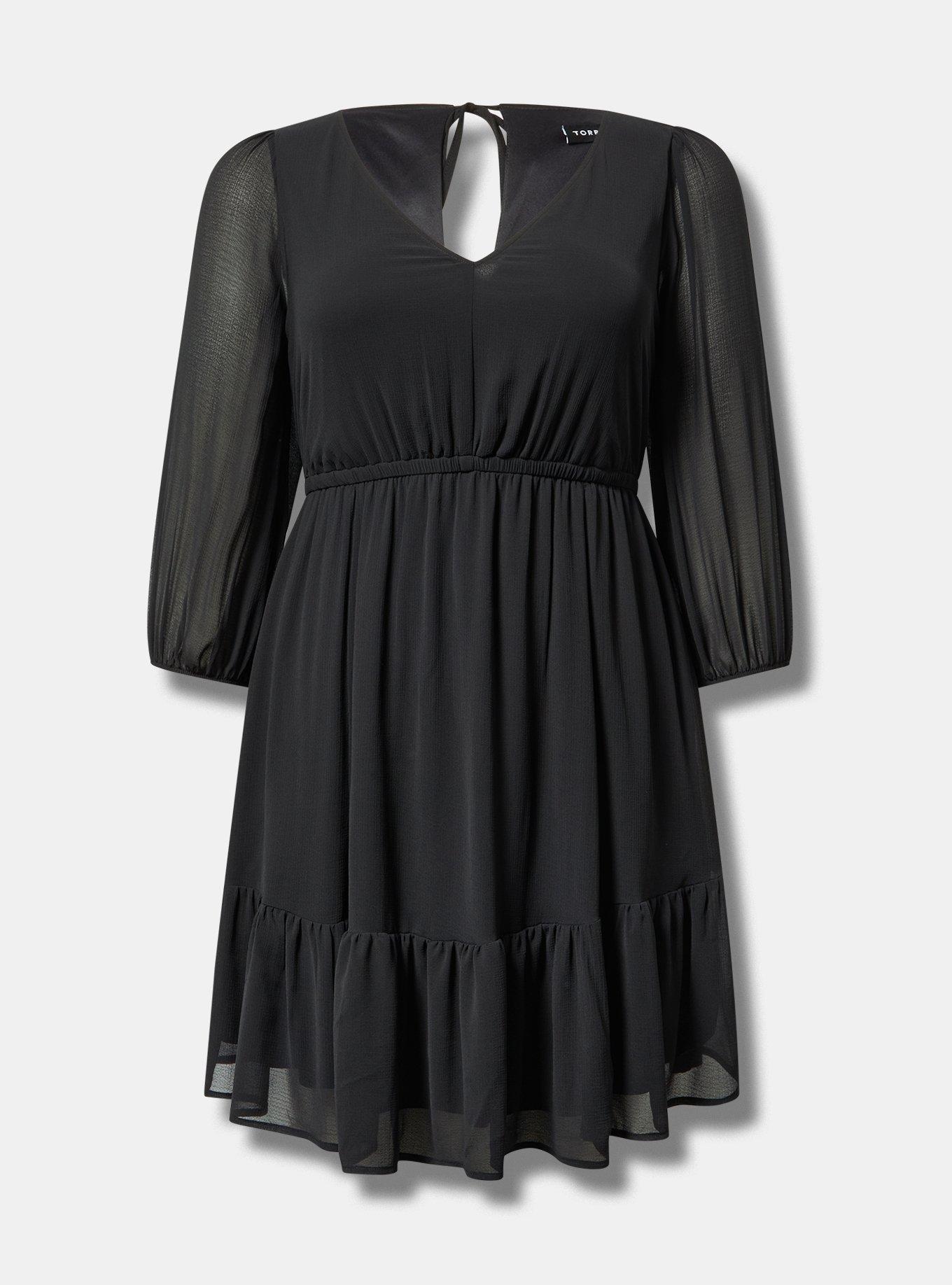 Mini Chiffon Tiered Babydoll Dress Product Image