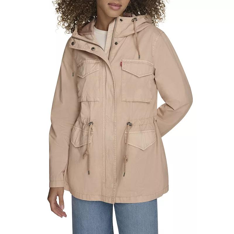 Women's Levi's® Lightweight Hooded Anorak Military Jacket,  Product Image