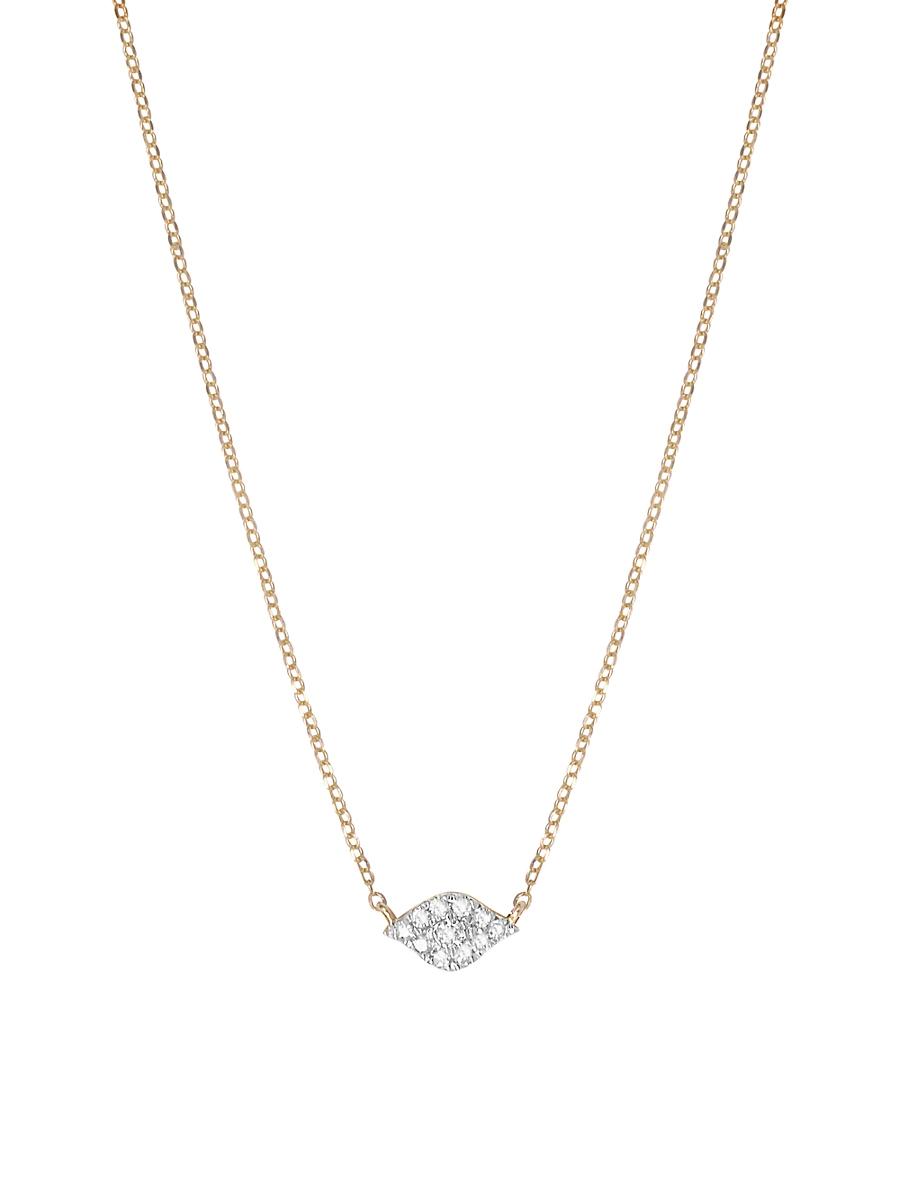Womens Magic Touch 18K Yellow Gold & Diamond Eye Pendant Necklace Product Image