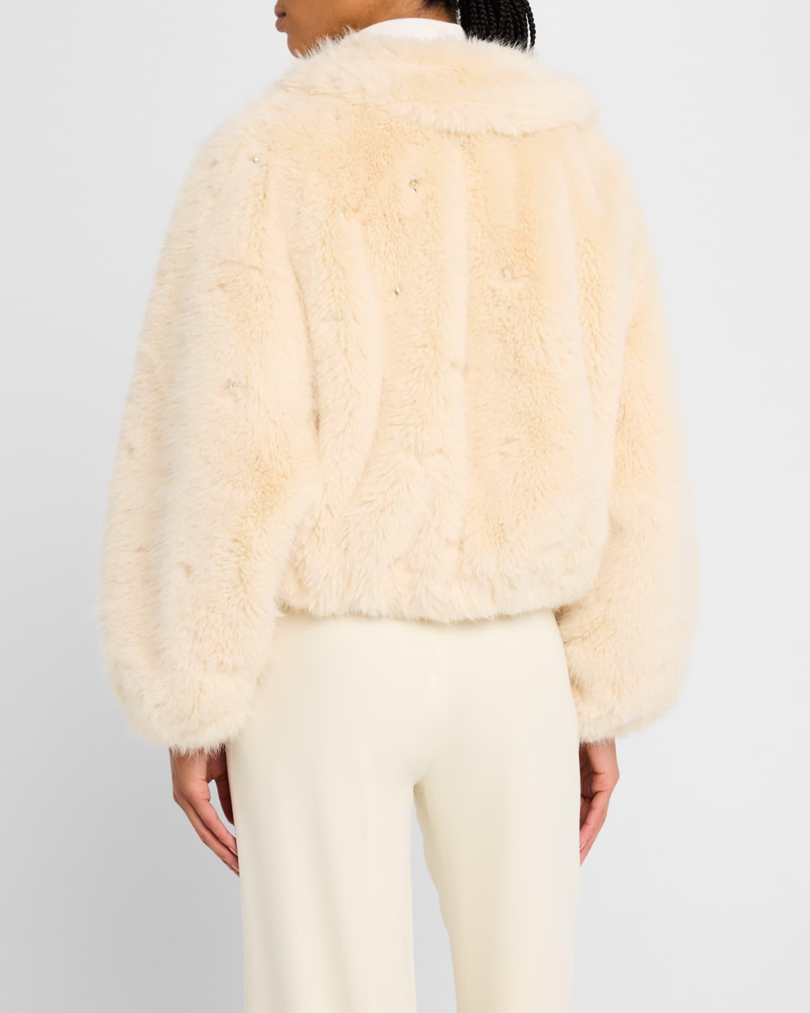Esme Embellished Faux Fur Jacket Product Image