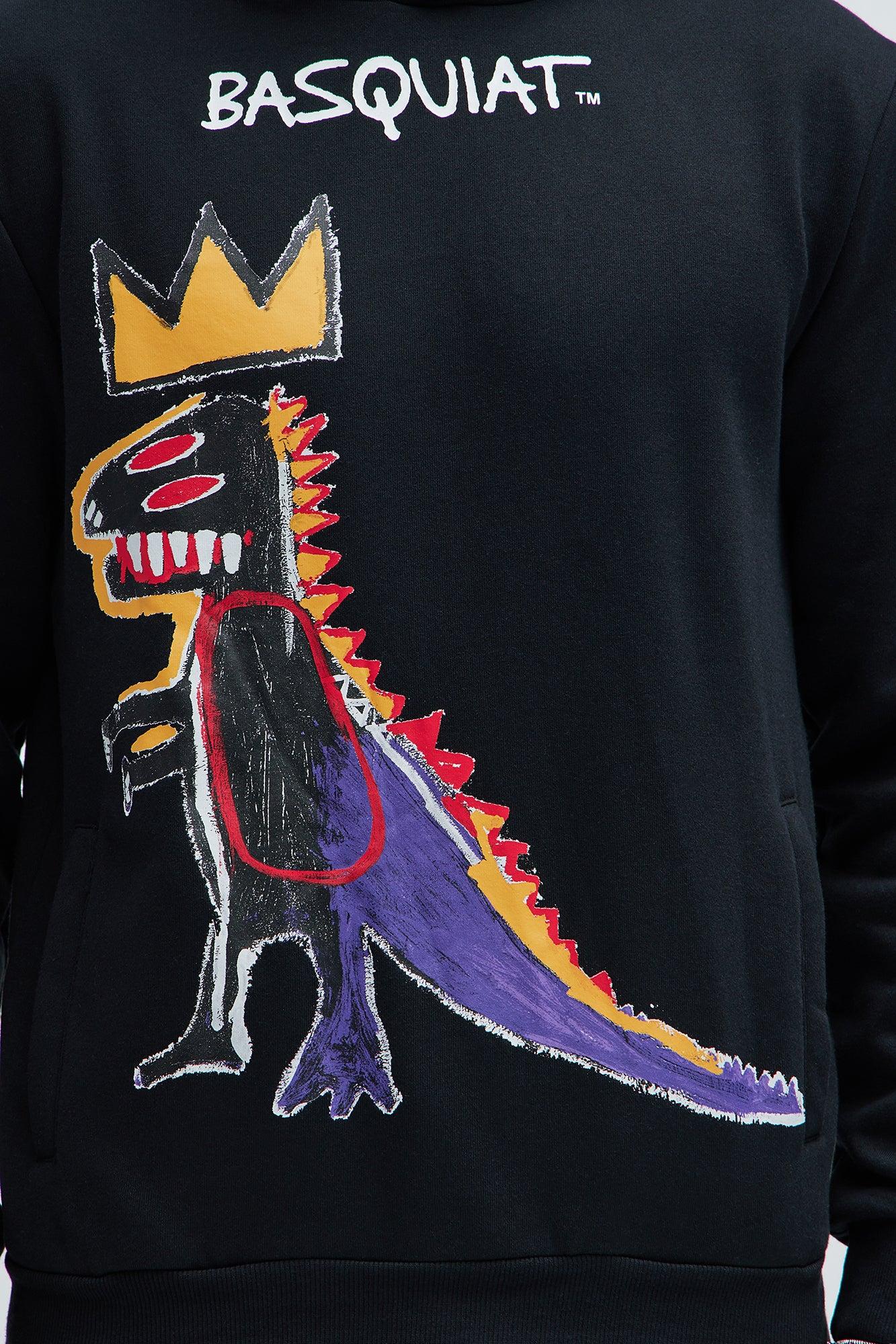 Basquiat Dinosaur Hoodie - Black Product Image