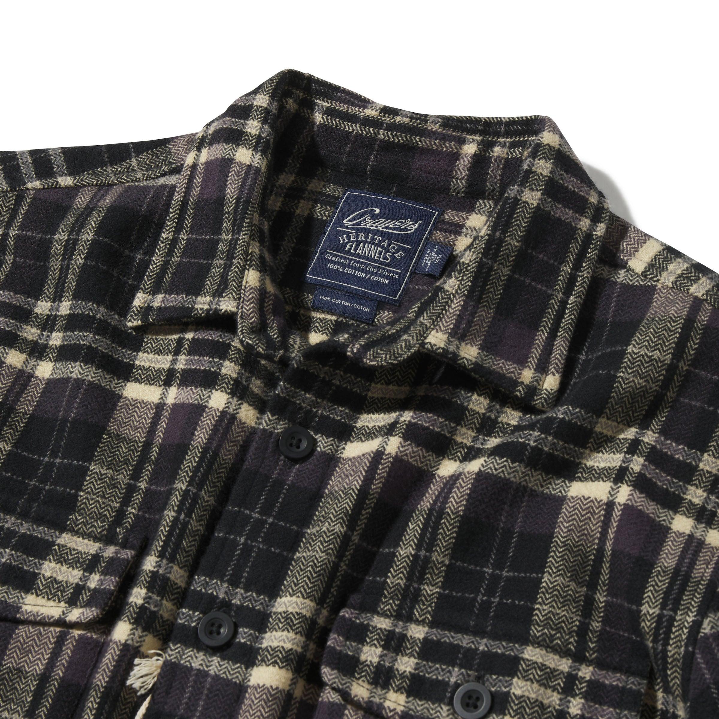 Herringbone Heritage Flannel - Black Cream Product Image