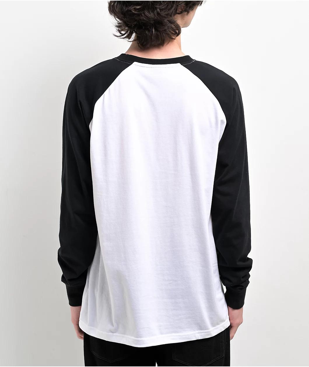 Broken Promises Stargirl Black & White Raglan Long Sleeve T-Shirt Product Image