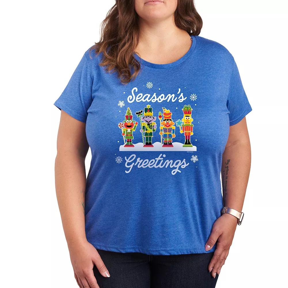 Plus Sesame Street Season's Greetings Graphic Tee, Women's,  Product Image