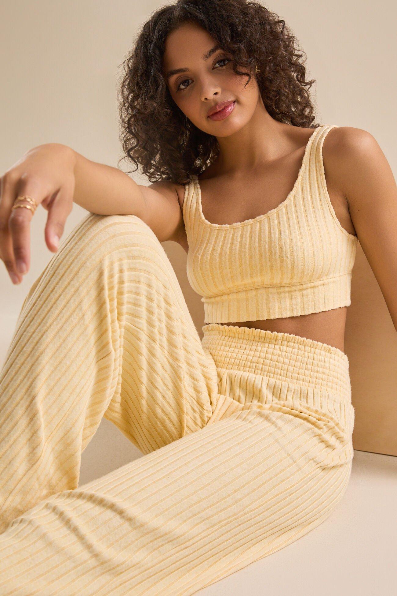 Kara Silky Rib Lounge Top Product Image