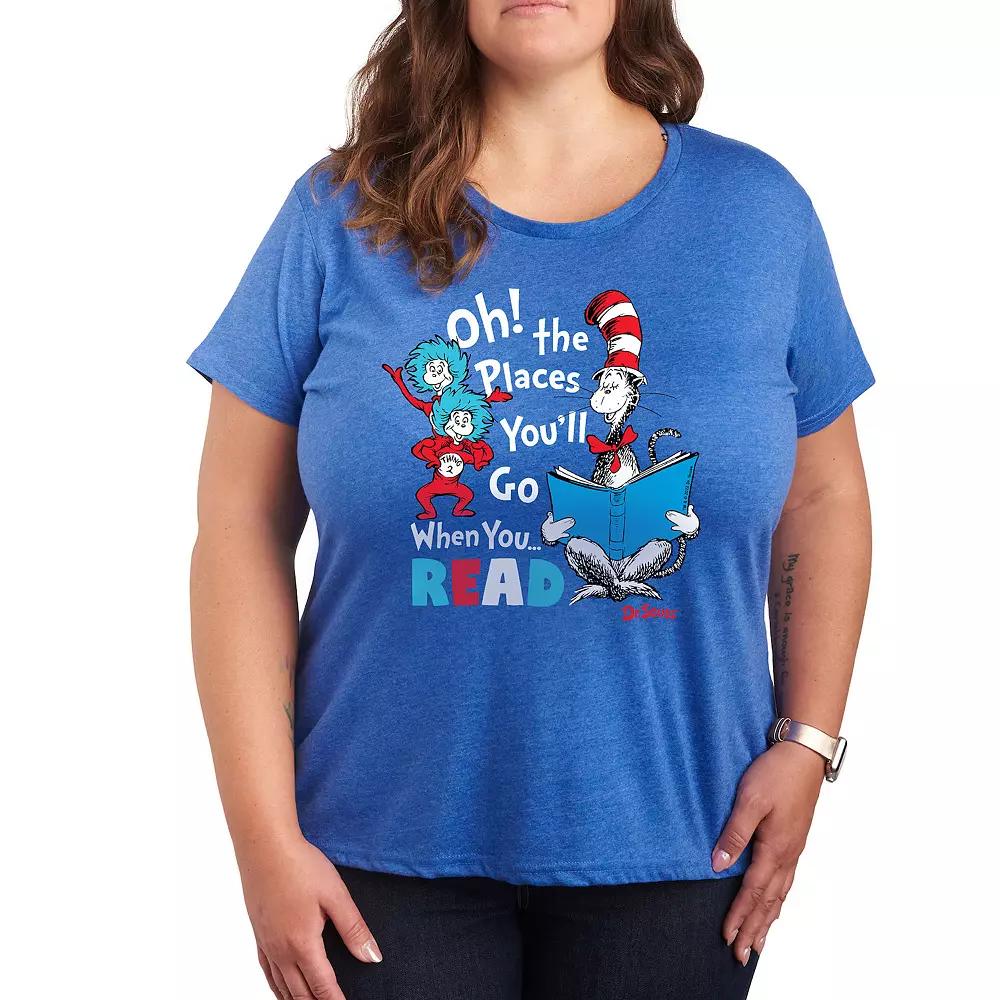 Plus Dr. Seuss When You Read Graphic Tee, Women's,  Product Image