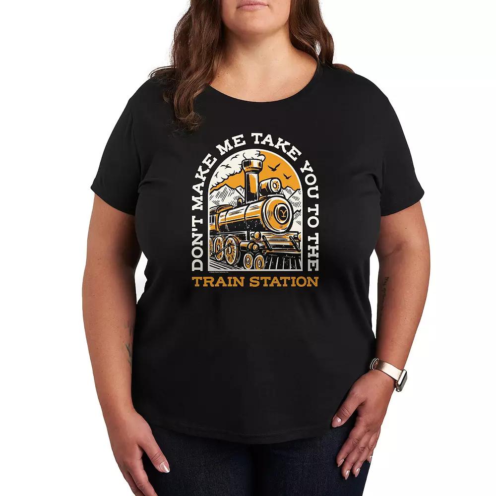 Plus Yellowstone Don't Make Me Graphic Tee, Women's,  Product Image
