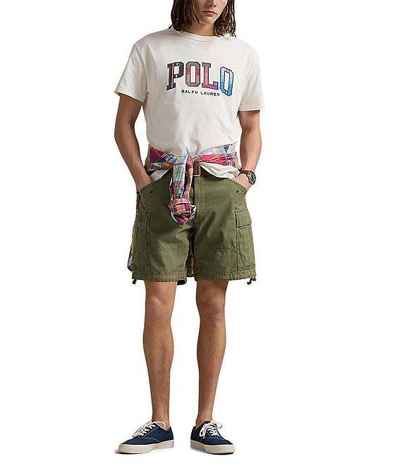 Polo Ralph Lauren Classic Fit Madras-Logo Jersey Short Sleeve T-Shirt Product Image