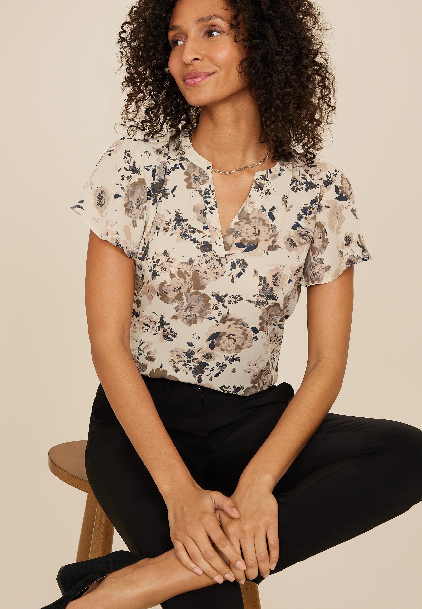 Atwood Flutter Sleeve Blouse Product Image