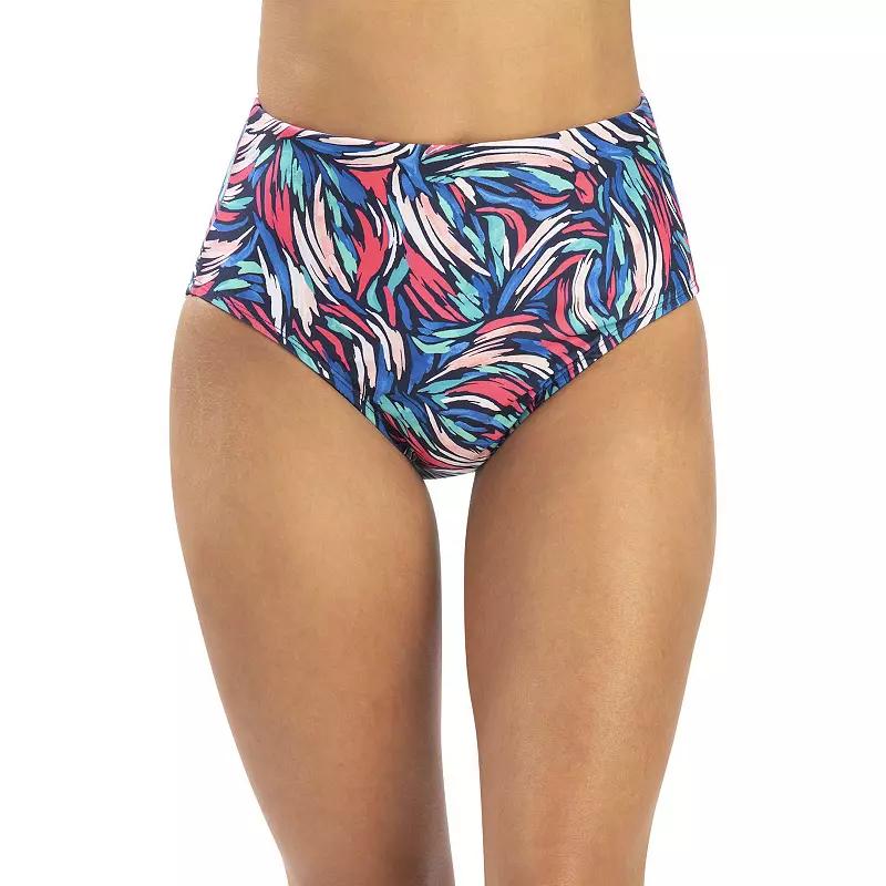 Womens Dolfin Printed High-Waisted Swim Bottoms Product Image