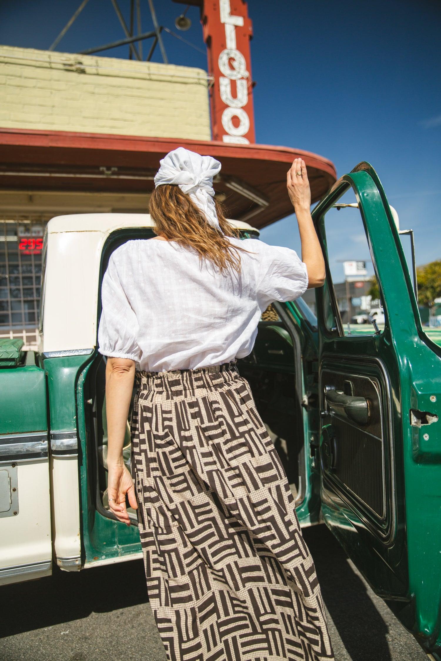 Brooklyn Striped Skirt Product Image