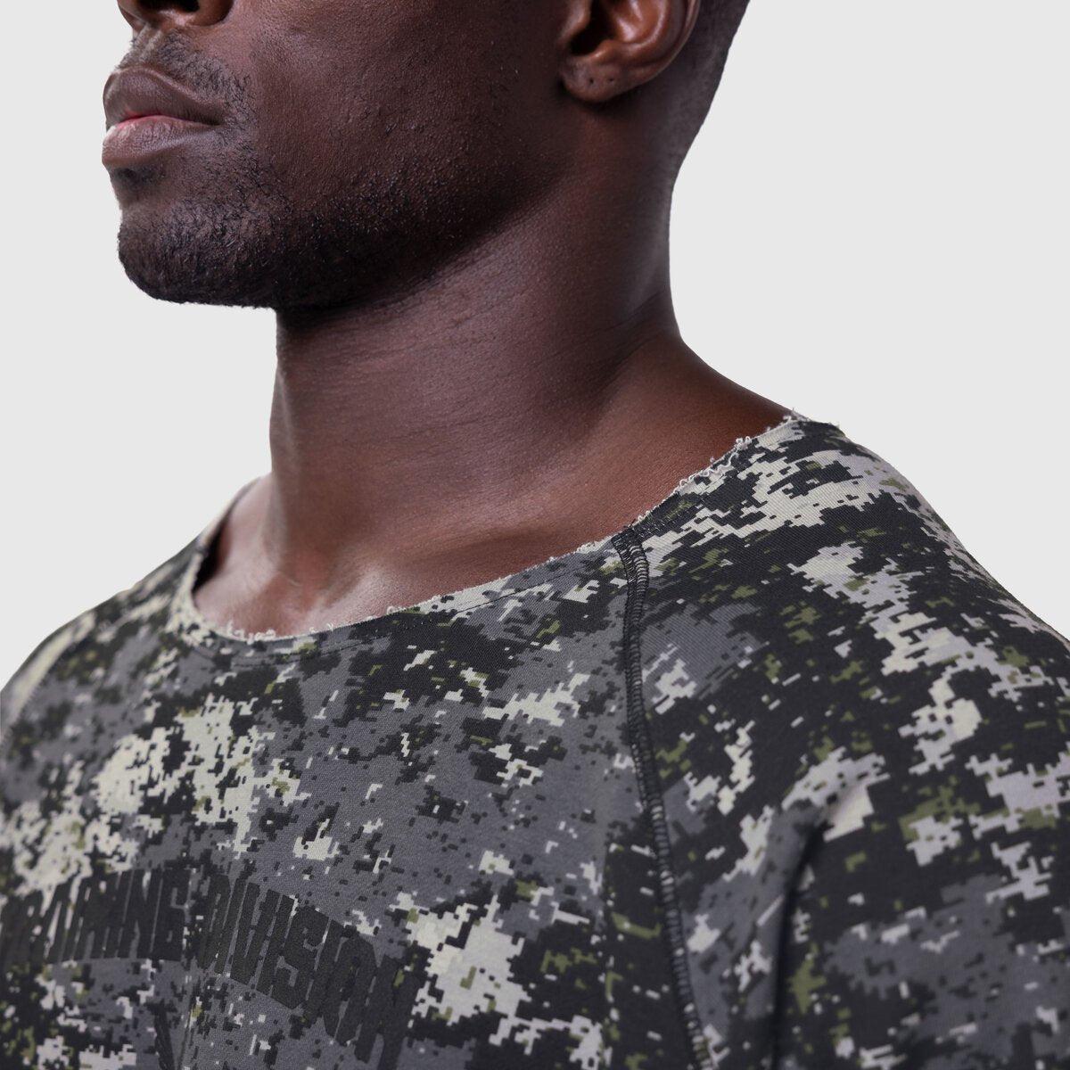 1114. Vintage Raw Hem Pump Cover - Pixel Camo Product Image