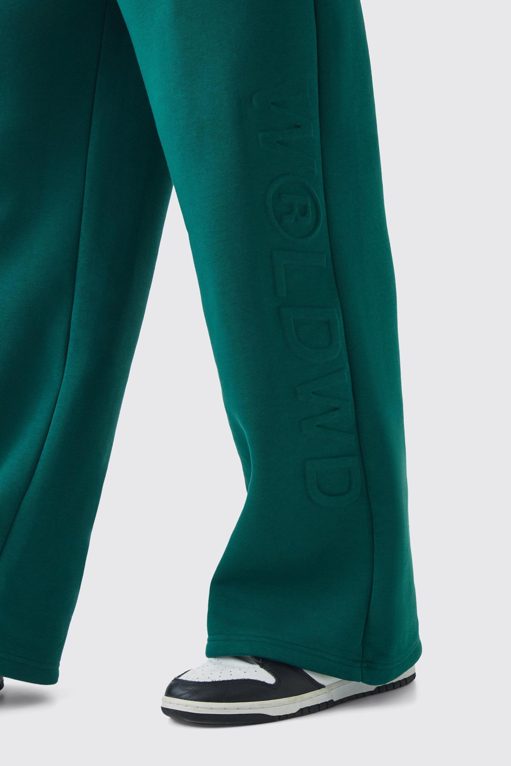Embossed Worldwide Wide Leg Sweatpants | boohooMAN USA Product Image