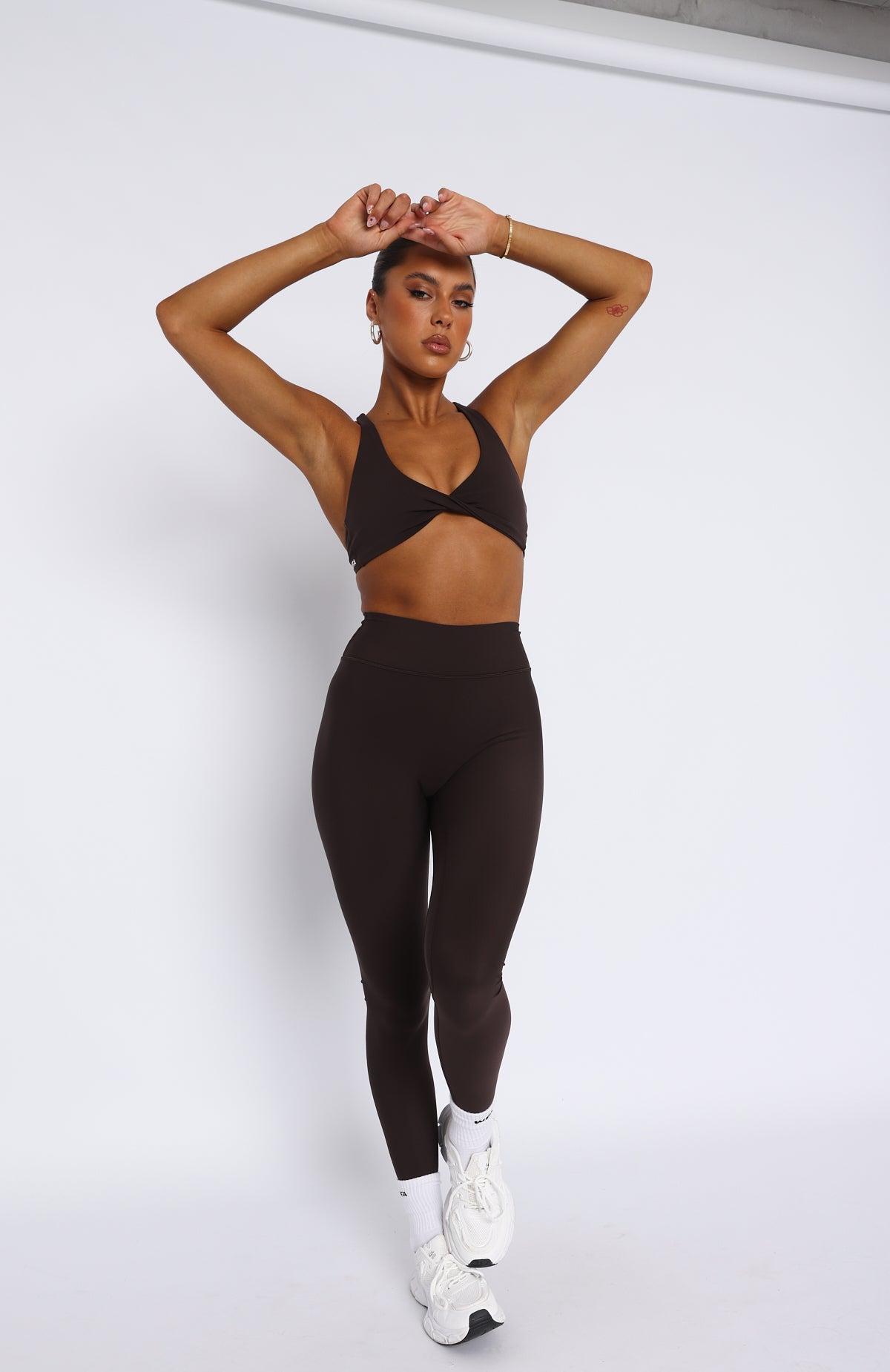 Go Getter High Waisted Leggings Espresso Product Image