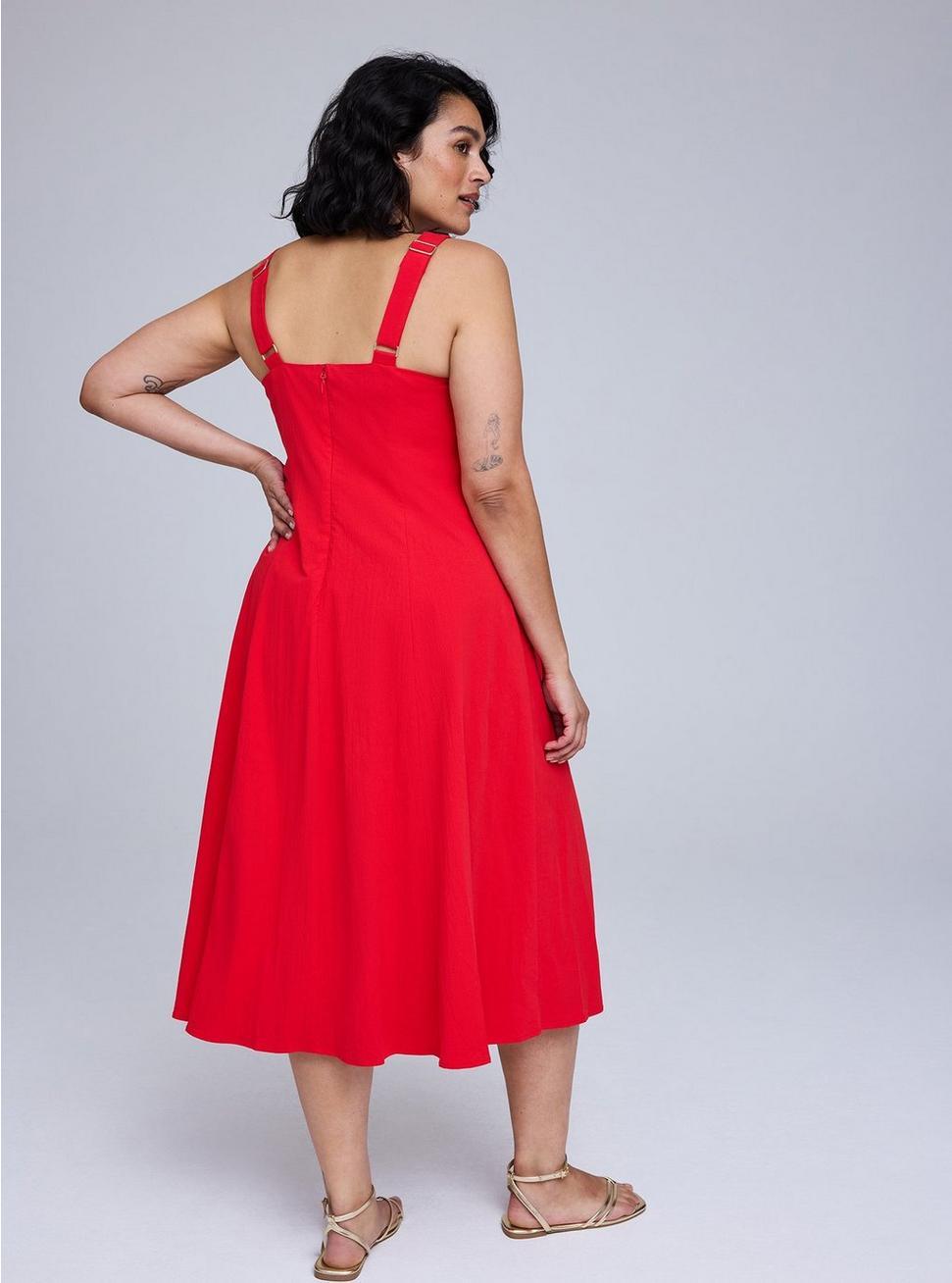 Belle Isle Fit & Flare Tea Length Dress Product Image
