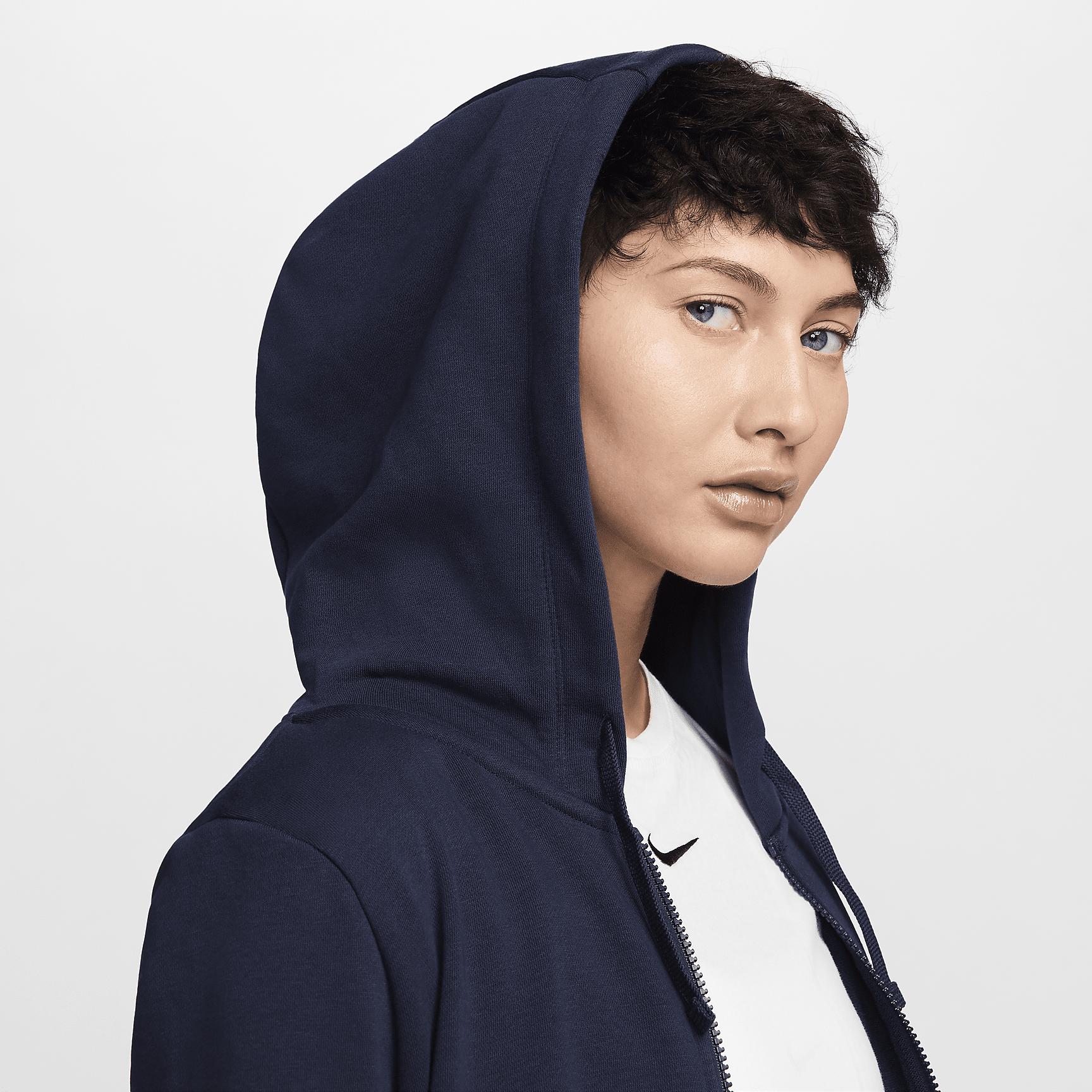Womens Nike Sportswear Club Fleece Full-Zip Hoodie | DQ5471-451 Product Image