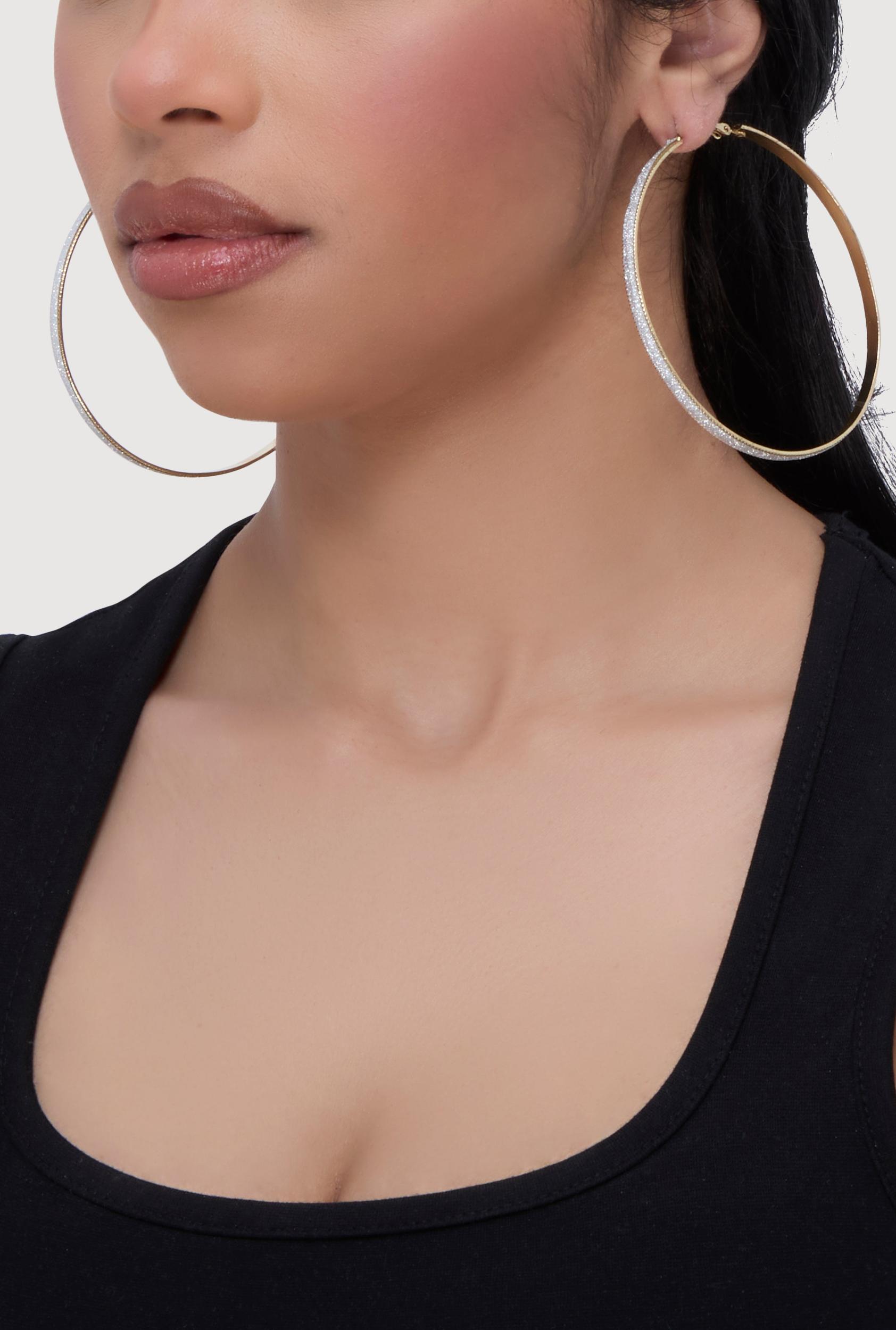 Assorted Textured Hoop Earrings Set of 6 Unisex Product Image