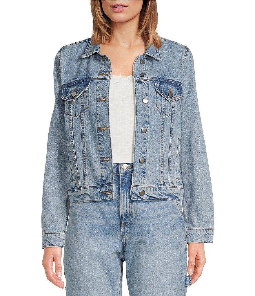 Chelsea & Violet Florence Denim Button Front Jacket Product Image