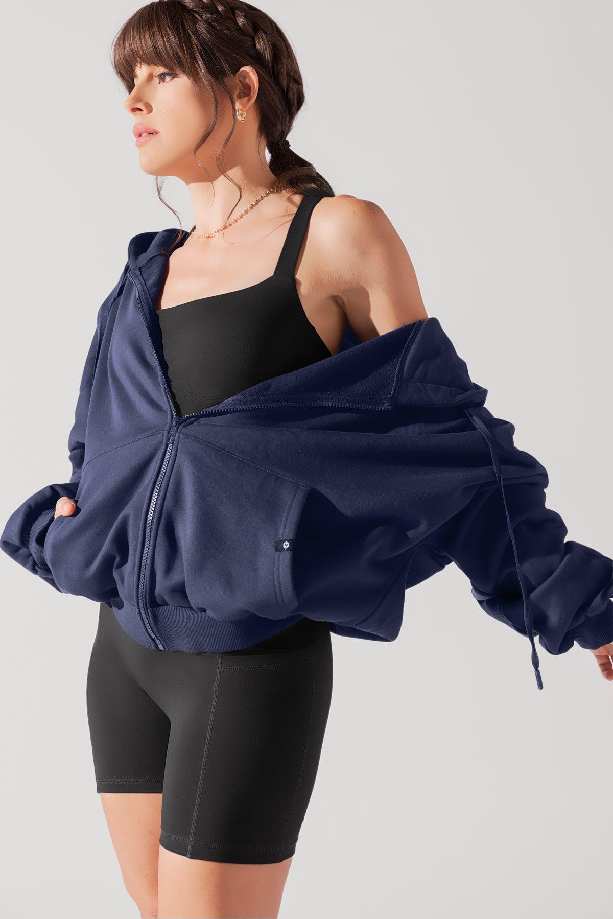 Zip Cloud Hoodie - Blush Product Image