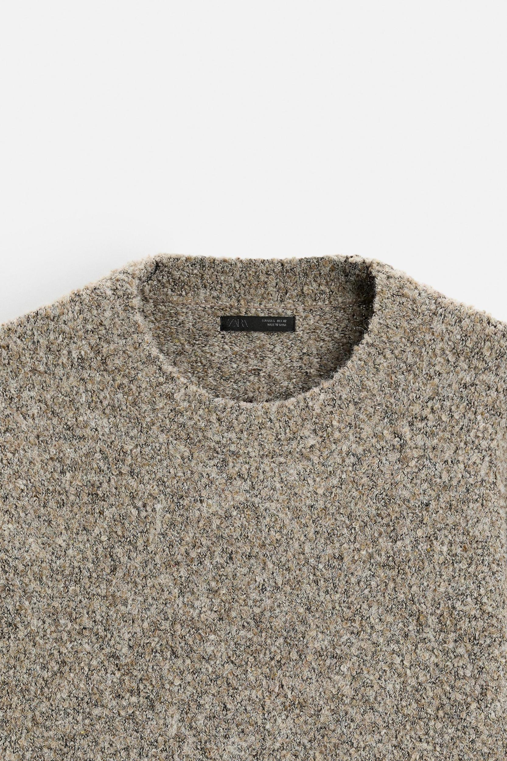 TEXTURED BOUCLÉ SWEATER Product Image