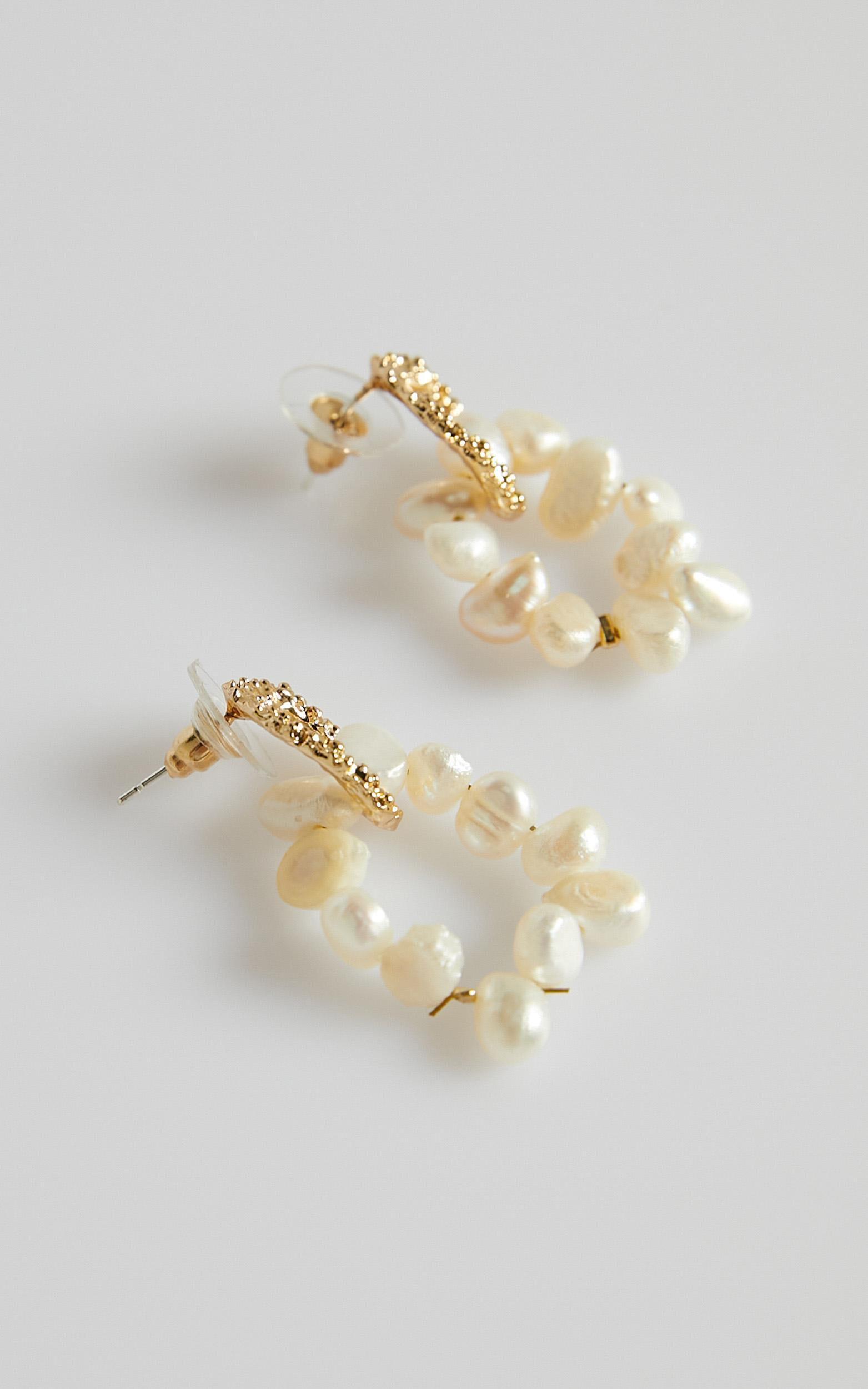 More Than Words Earrings in Pearl Product Image