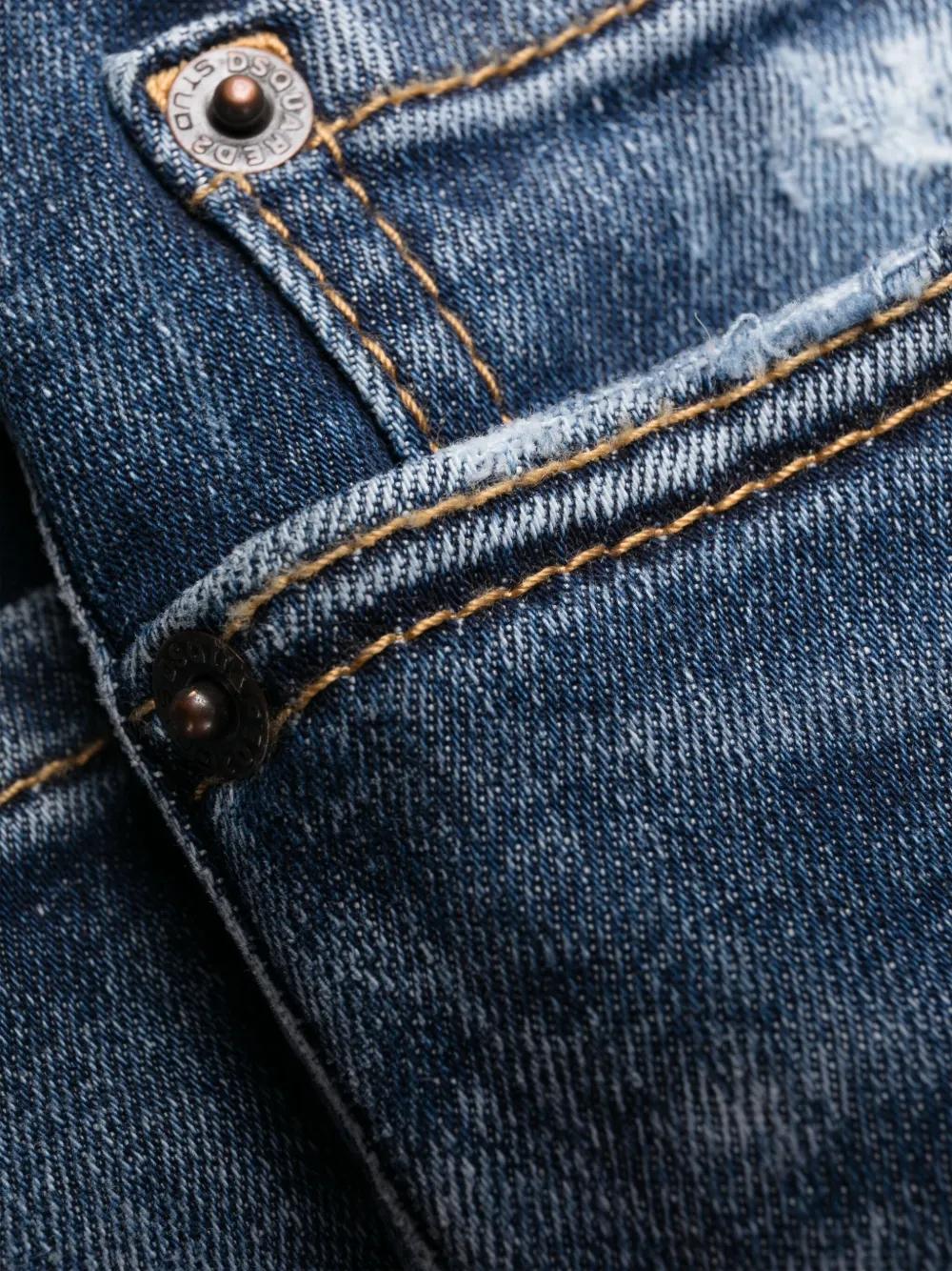 mid-rise straight-leg jeans Product Image