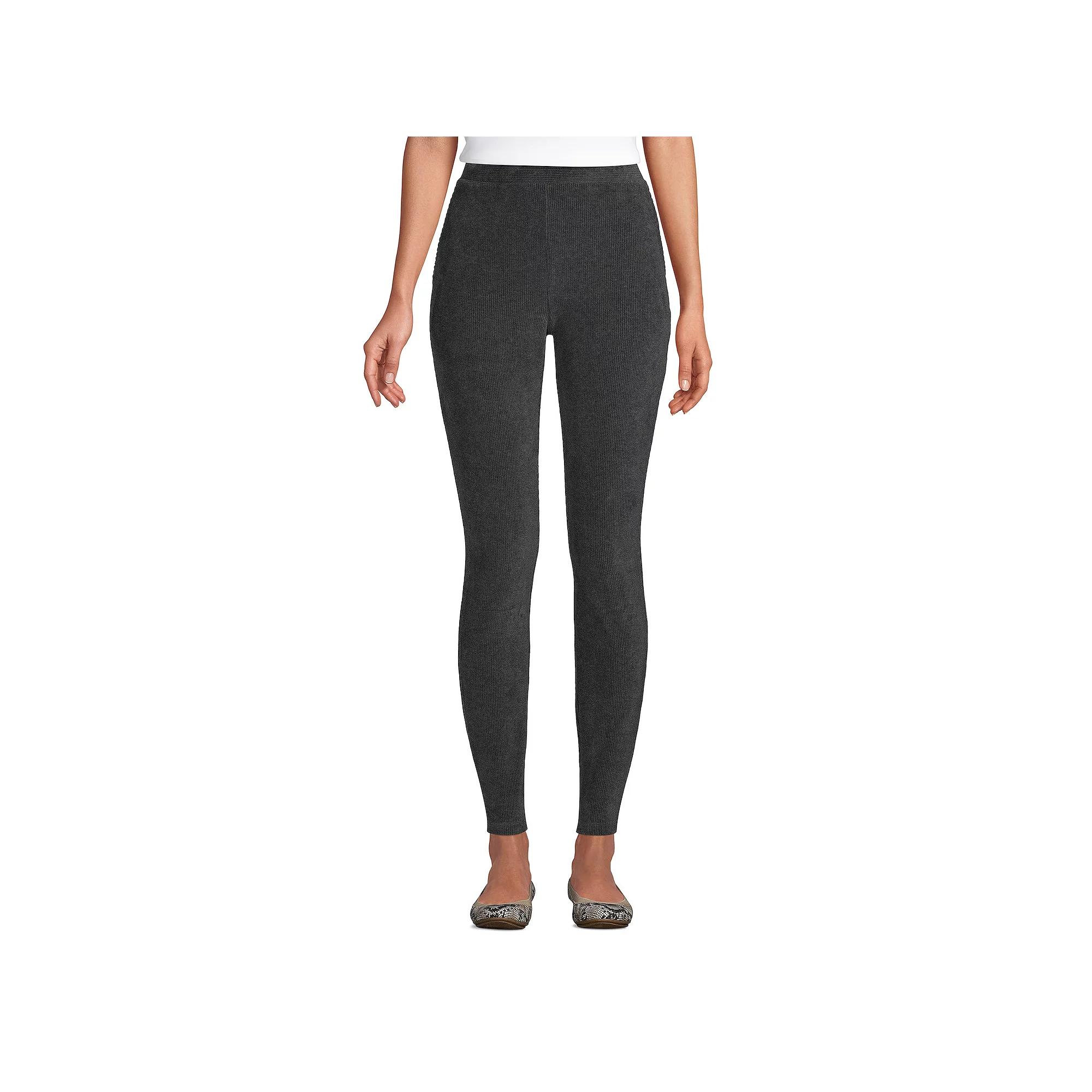 Women's Lands' End Sport High-Rise Corduroy Leggings,  Product Image