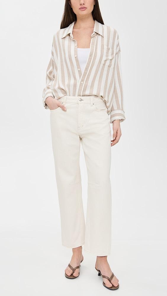 Madewell The Darted Barrel Leg Jeans | Shopbop Product Image