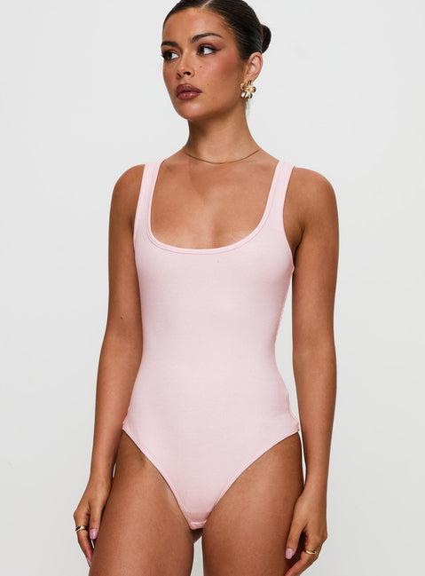 Baseline Rib Bodysuit Pink Product Image