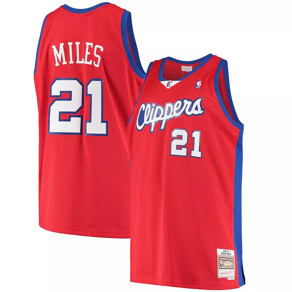 Men's Mitchell & Ness Darius Miles Red LA Clippers 2000/01 Hardwood Classics Swingman Jersey - Statement Edition, Size: Small Product Image