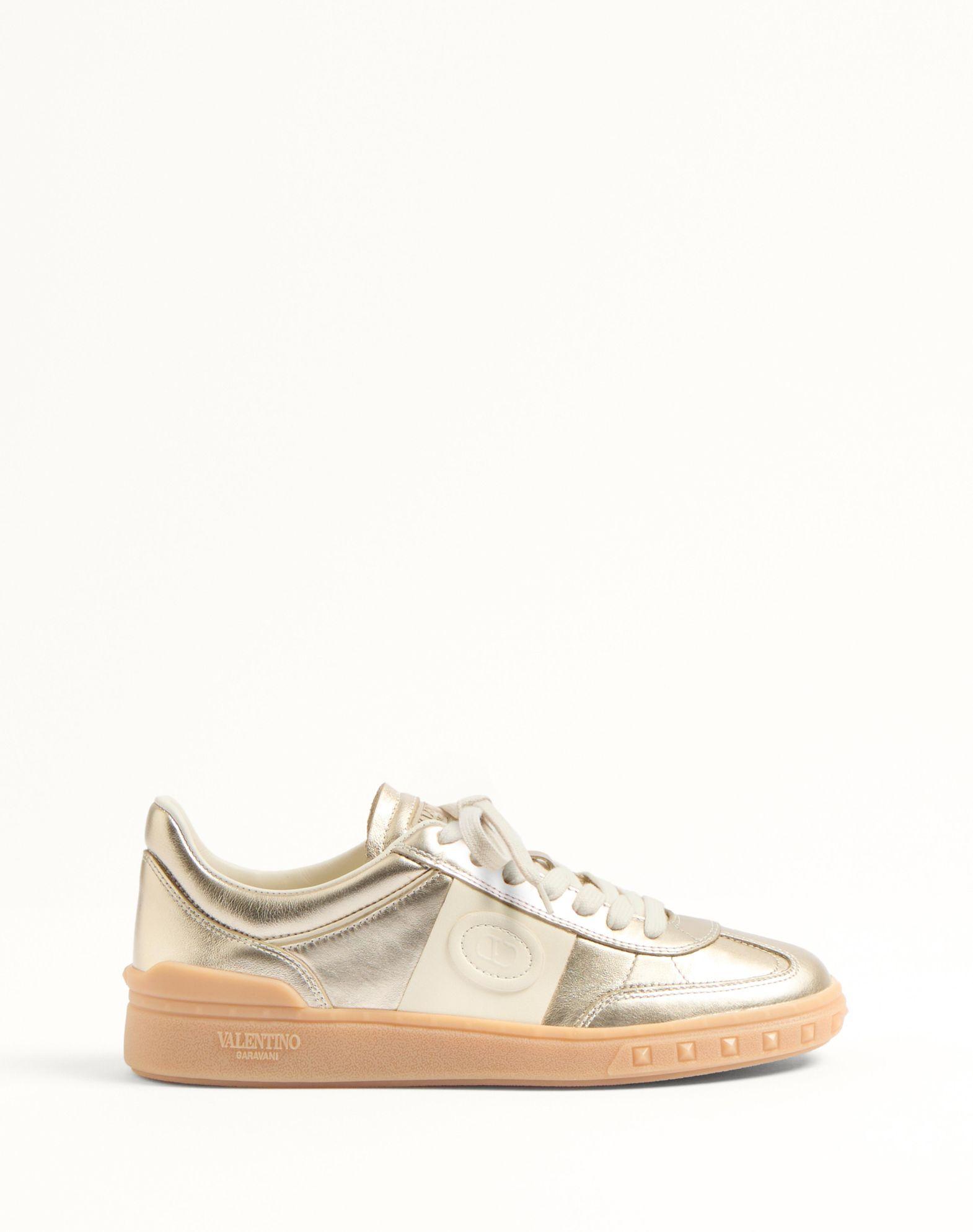 Upvillage Trainer In Laminated Calfskin With Nappa Calfskin Leather Band Product Image