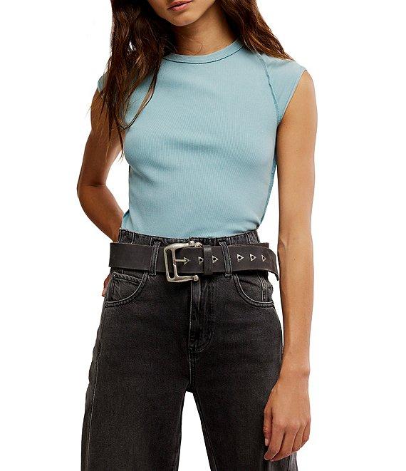 Free People Ever Had Crew Neck Short Sleeve Knit Tee Product Image