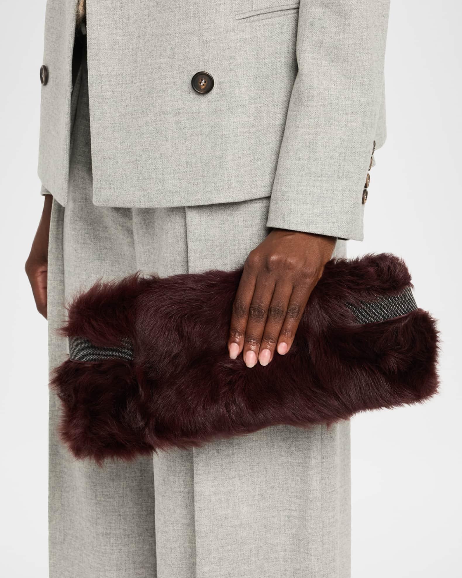 Essence Capretta Faux Fur Clutch Bag Product Image