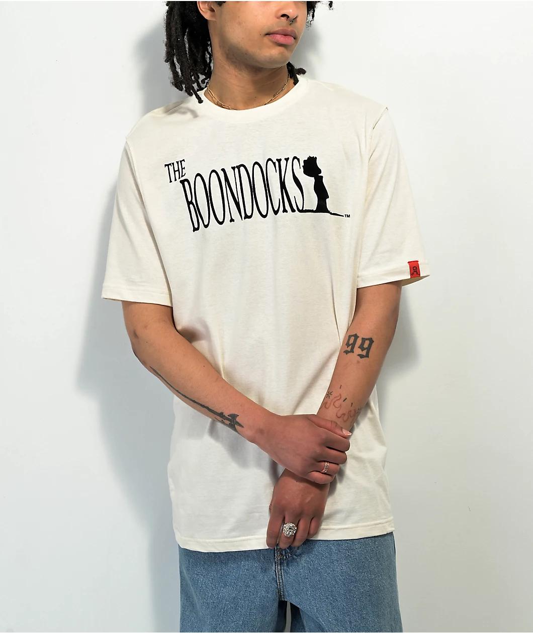 The Boondocks Wanted Huey Natural T-Shirt Product Image