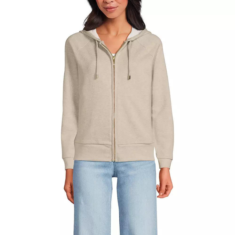 Women's Lands' End Relaxed Long Sleeve Full Zip Hoodie,  Product Image