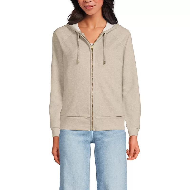 Women's Lands' End Relaxed Long Sleeve Full Zip Hoodie,  Product Image