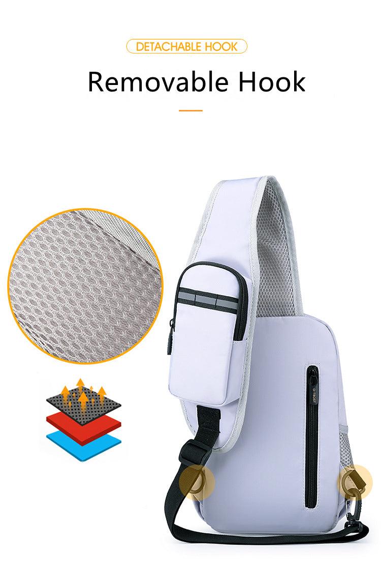 Lior USB Charging Port Multi Pocket Shoulder Bag Product Image