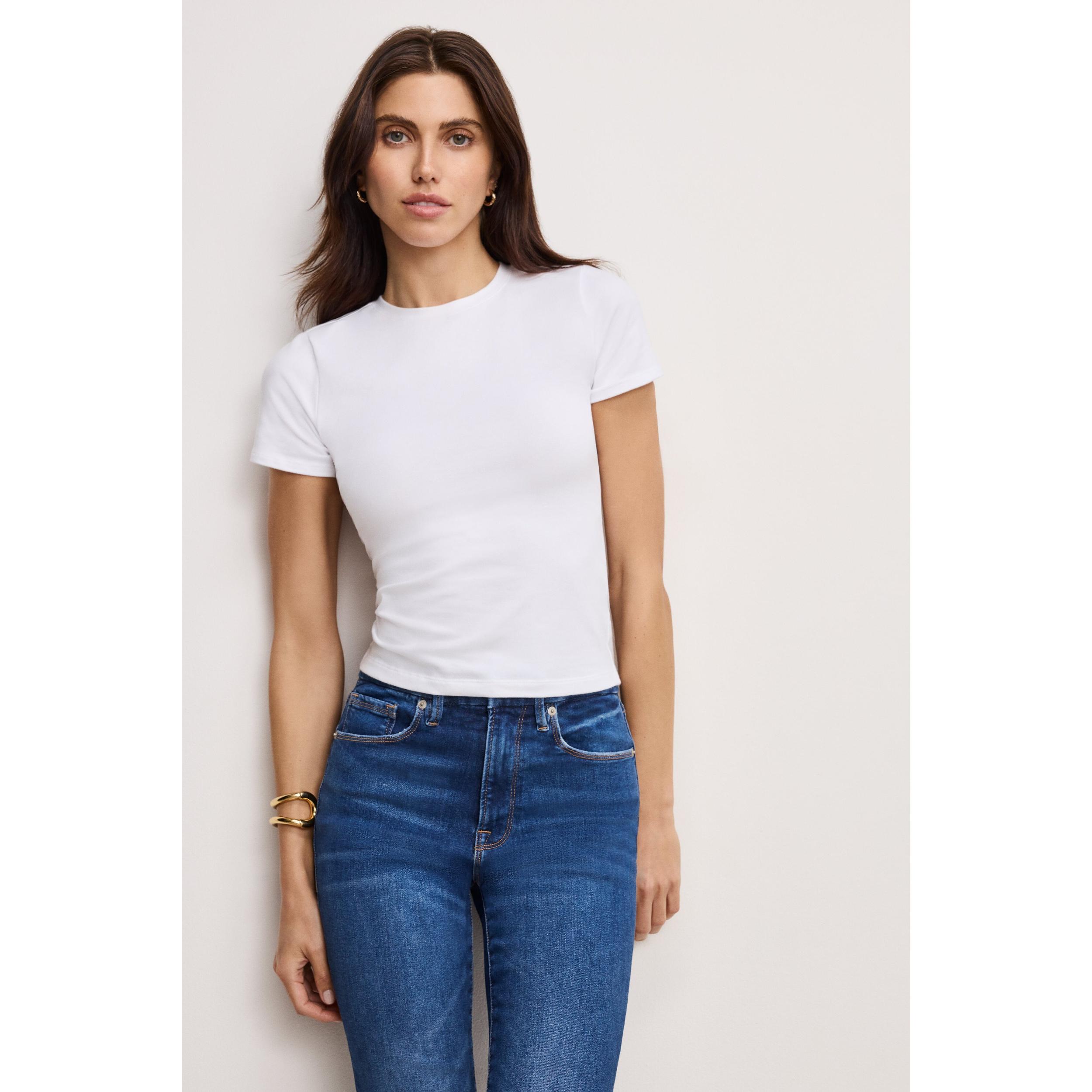 Womens Super Stretch Baby T-Shirt | | Good American by Khlo Kardashian Product Image