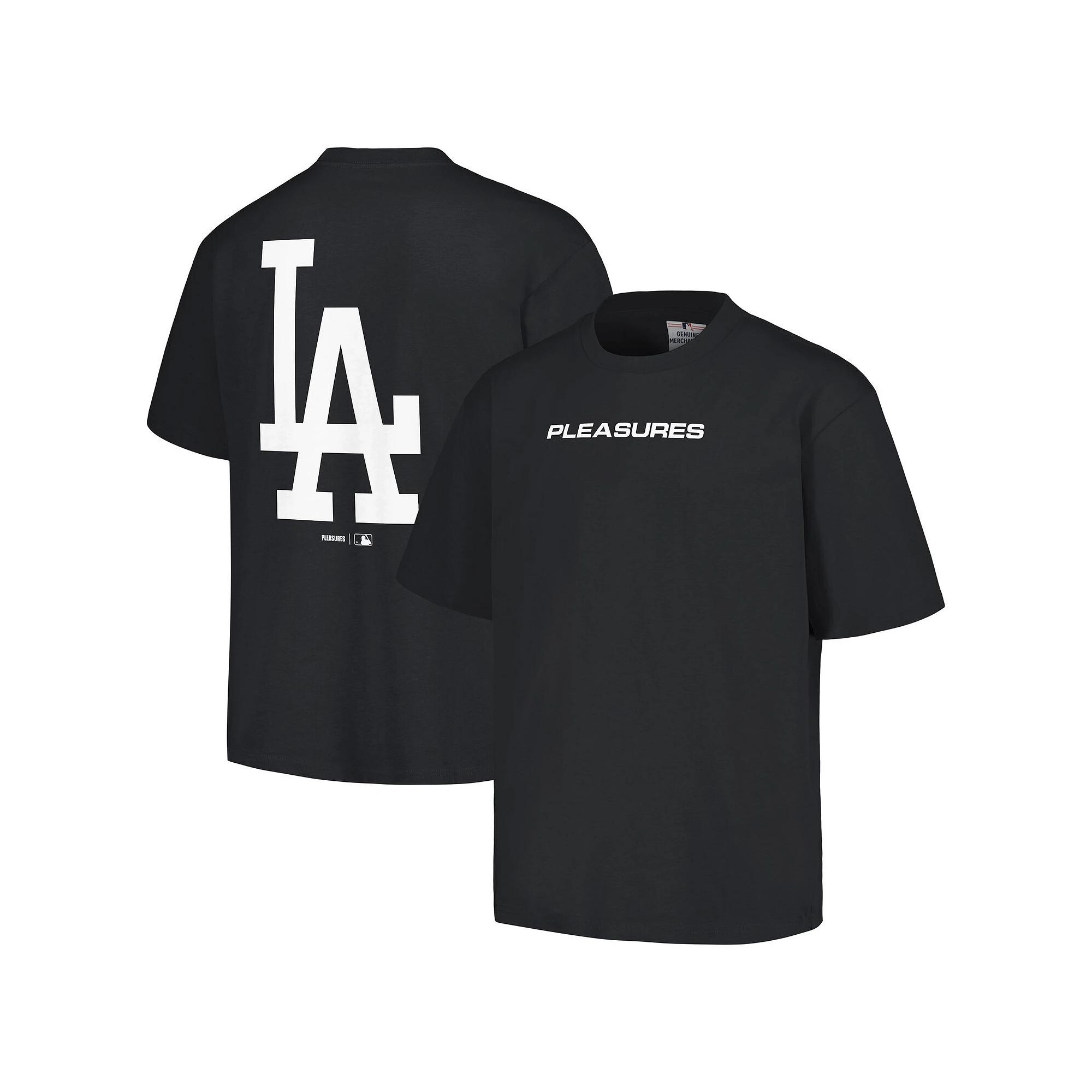 Men's PLEASURES Black Los Angeles Dodgers Ballpark T-Shirt,  Product Image