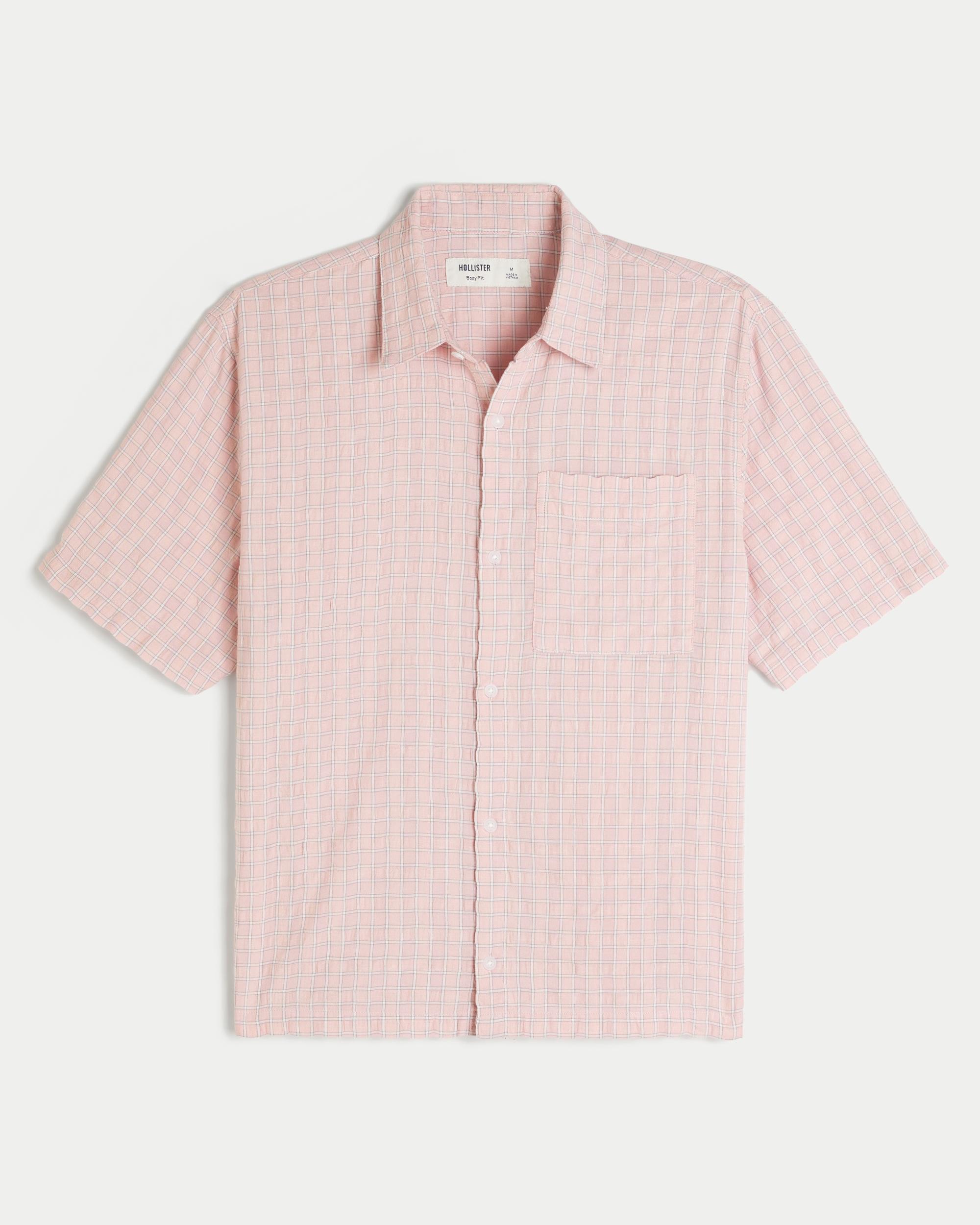 Boxy Short-Sleeve Pocket Shirt Product Image