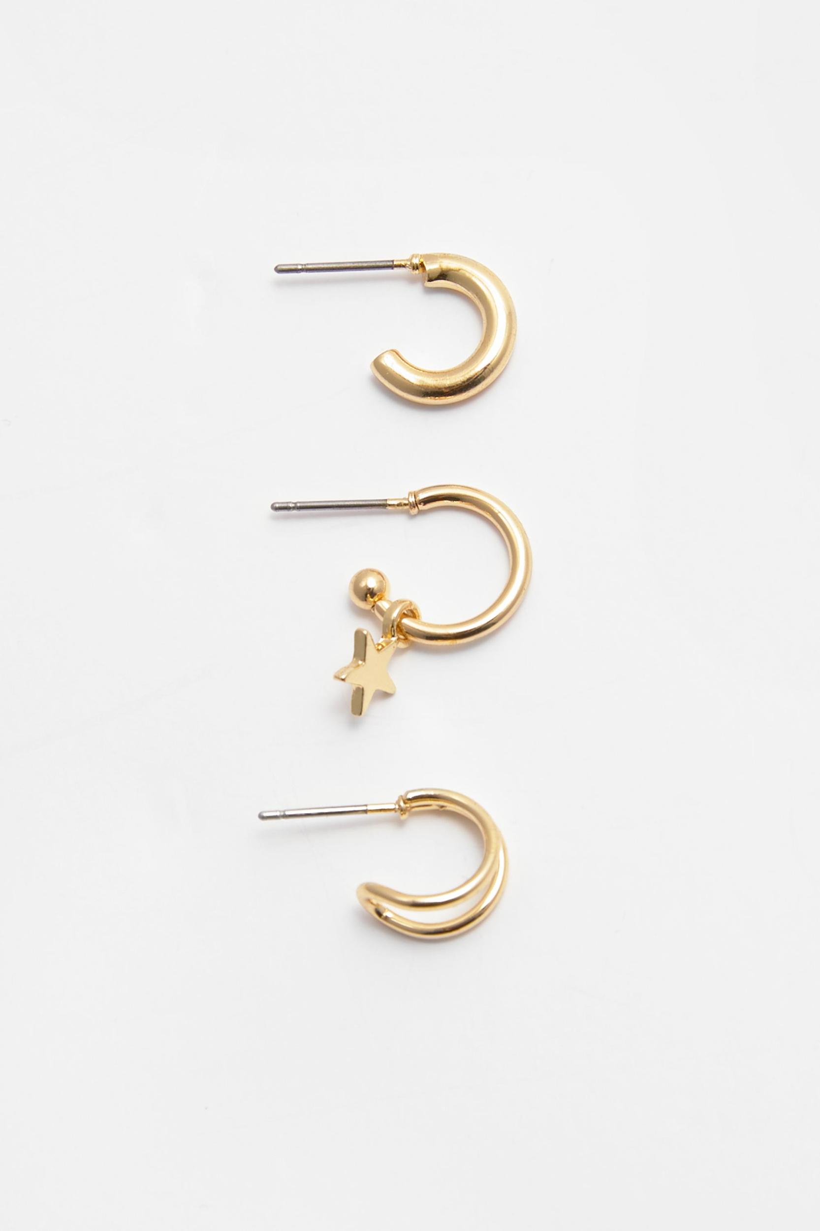 Pack of 9 pairs of earrings Product Image