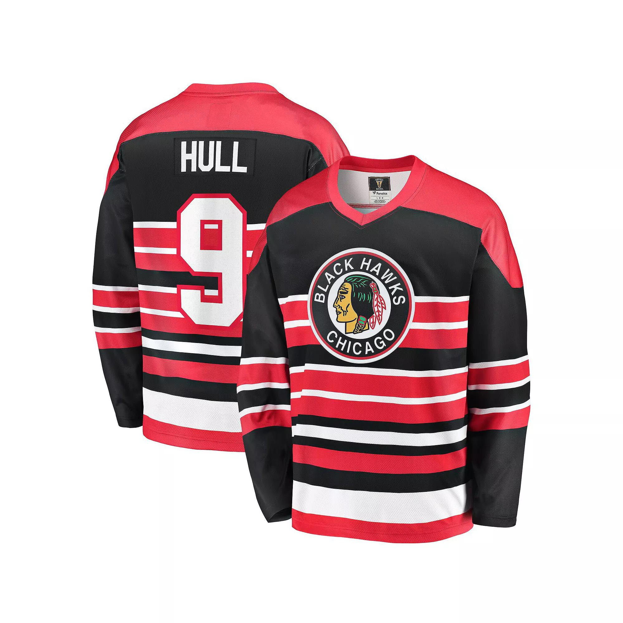 Men's Fanatics Branded Bobby Hull Red Chicago Blackhawks Premier Breakaway Retired Player Jersey, Size: Large Product Image